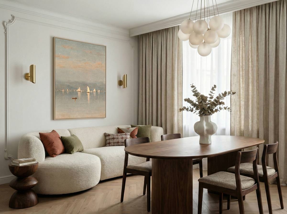 Интерьер кухни‑гостиной